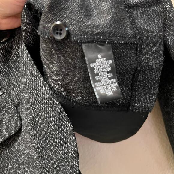 I.N. San Francisco Jacket Blazer Coat Black One Button Front Collared Sz S - Picture 6 of 7